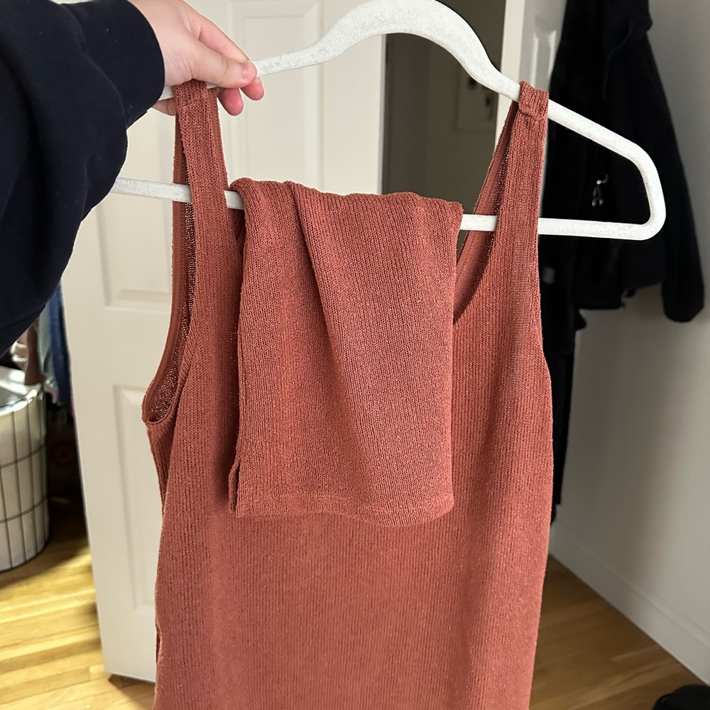 H&M Terracotta Knit Top/ shorts